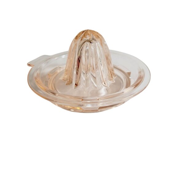 Vintage Pink Depression Glass Reamer Juicer Hazel Atlas Farmhouse Kitchen - Picture 4 of 9